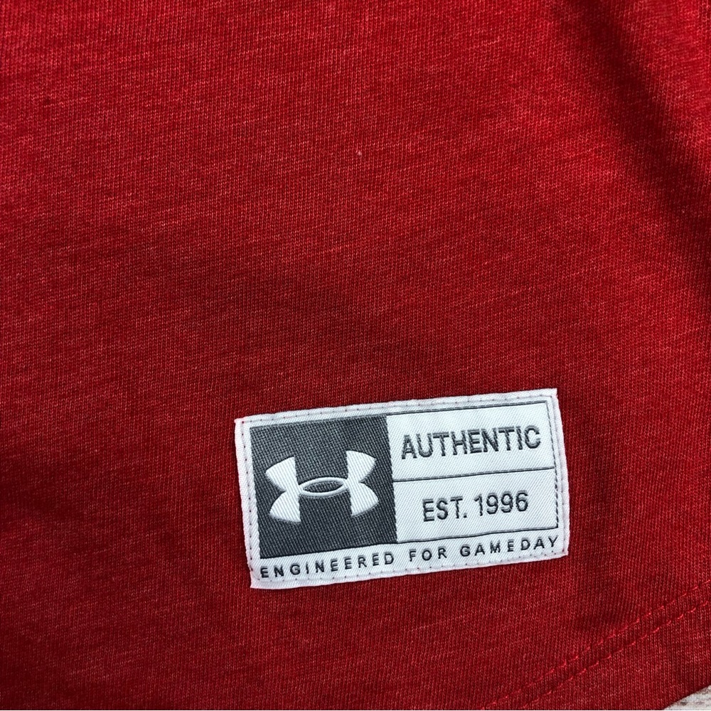 NWT Under Armour Ladies Gameday Baseball Ringer Tee | Size L - Picture 4 of 8